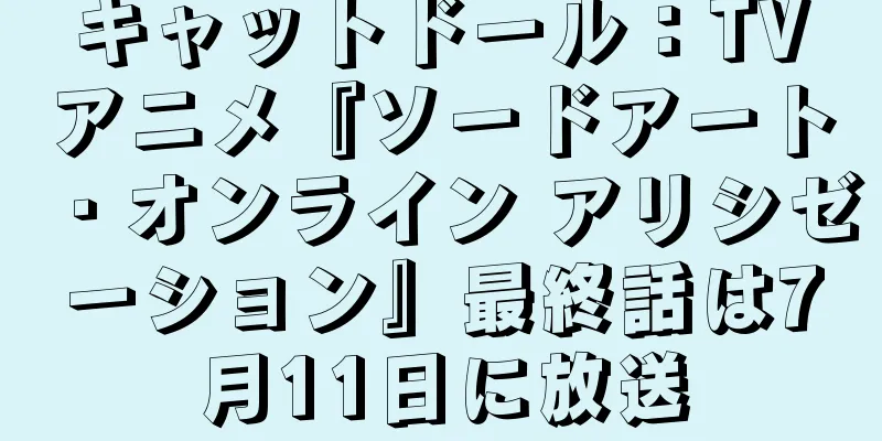 キャットドール：TVアニメ『ソードアート・オンライン アリシゼーション』最終話は7月11日に放送