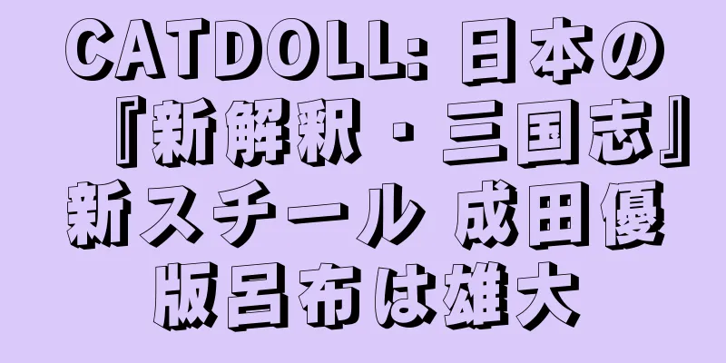 CATDOLL: 日本の『新解釈・三国志』新スチール 成田優版呂布は雄大