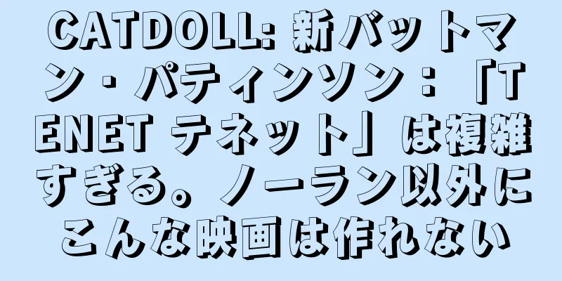 CATDOLL: 新バットマン・パティンソン：「TENET テネット」は複雑すぎる。ノーラン以外にこんな映画は作れない