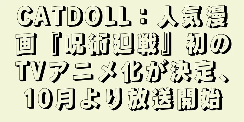 CATDOLL：人気漫画『呪術廻戦』初のTVアニメ化が決定、10月より放送開始