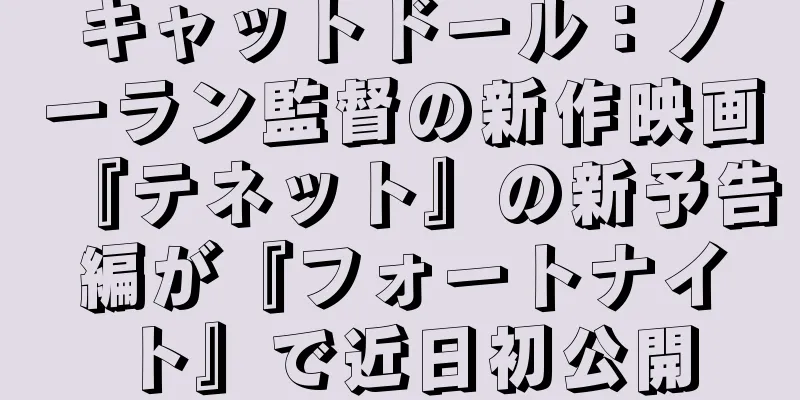 キャットドール：ノーラン監督の新作映画『テネット』の新予告編が『フォートナイト』で近日初公開