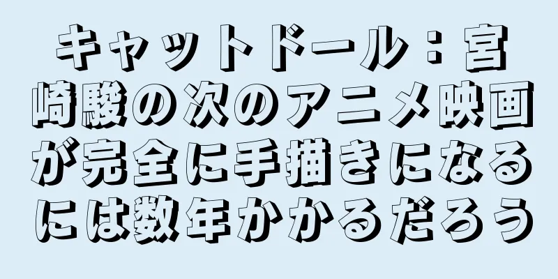 キャットドール：宮崎駿の次のアニメ映画が完全に手描きになるには数年かかるだろう