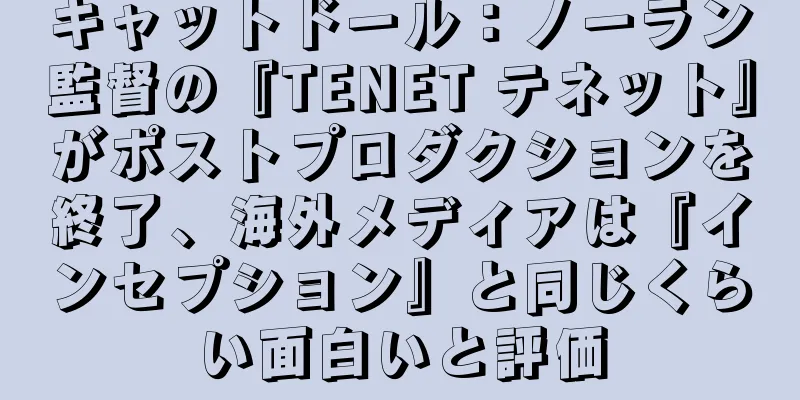 キャットドール：ノーラン監督の『TENET テネット』がポストプロダクションを終了、海外メディアは『インセプション』と同じくらい面白いと評価