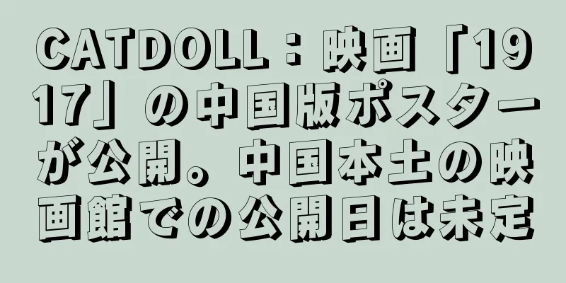 CATDOLL：映画「1917」の中国版ポスターが公開。中国本土の映画館での公開日は未定