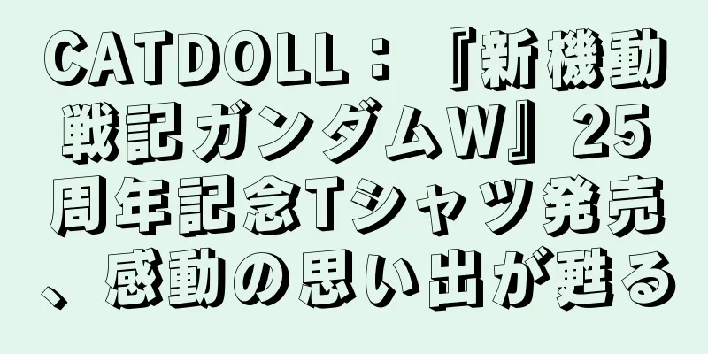CATDOLL：『新機動戦記ガンダムW』25周年記念Tシャツ発売、感動の思い出が甦る