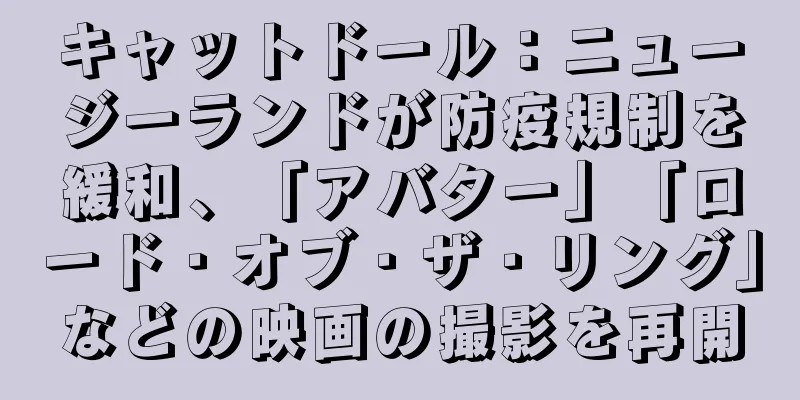 キャットドール：ニュージーランドが防疫規制を緩和、「アバター」「ロード・オブ・ザ・リング」などの映画の撮影を再開