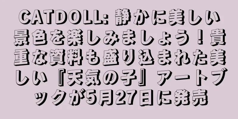 CATDOLL: 静かに美しい景色を楽しみましょう！貴重な資料も盛り込まれた美しい『天気の子』アートブックが5月27日に発売