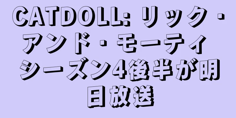 CATDOLL: リック・アンド・モーティ シーズン4後半が明日放送