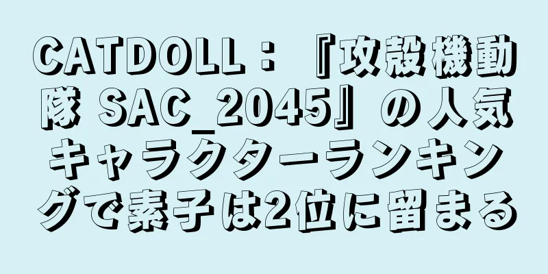 CATDOLL：『攻殻機動隊 SAC_2045』の人気キャラクターランキングで素子は2位に留まる