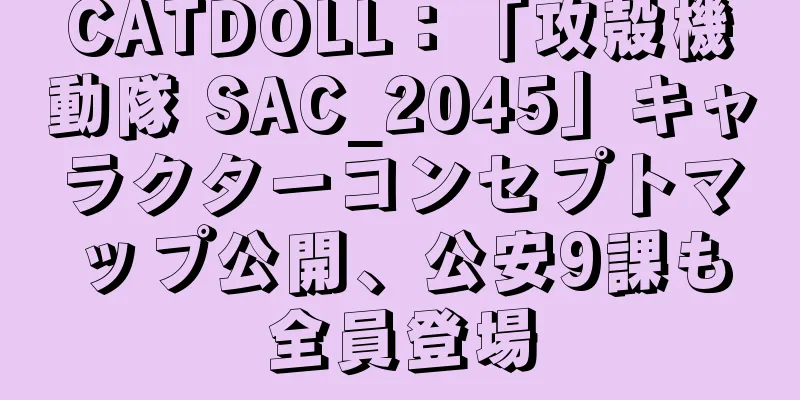 CATDOLL：「攻殻機動隊 SAC_2045」キャラクターコンセプトマップ公開、公安9課も全員登場