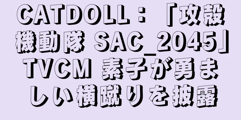 CATDOLL：「攻殻機動隊 SAC_2045」TVCM 素子が勇ましい横蹴りを披露