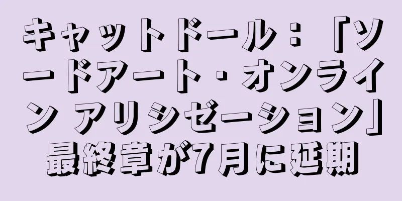 キャットドール：「ソードアート・オンライン アリシゼーション」最終章が7月に延期