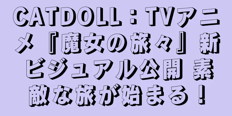 CATDOLL：TVアニメ『魔女の旅々』新ビジュアル公開 素敵な旅が始まる！