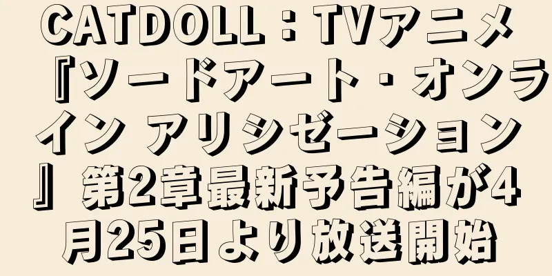 CATDOLL：TVアニメ『ソードアート・オンライン アリシゼーション』第2章最新予告編が4月25日より放送開始