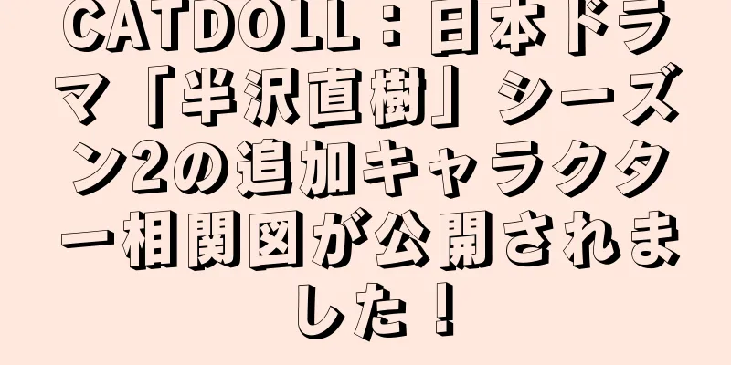 CATDOLL：日本ドラマ「半沢直樹」シーズン2の追加キャラクター相関図が公開されました！