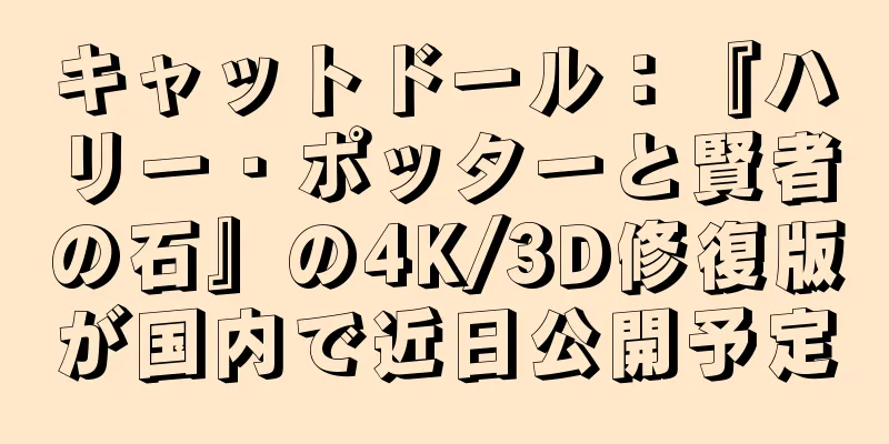 キャットドール：『ハリー・ポッターと賢者の石』の4K/3D修復版が国内で近日公開予定