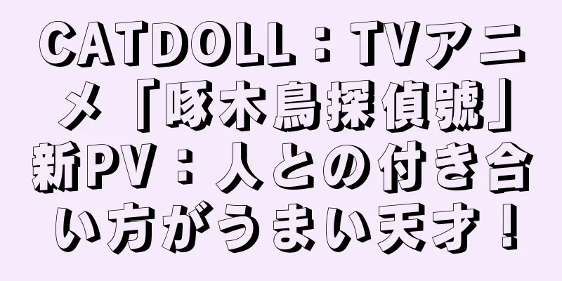 CATDOLL：TVアニメ「啄木鳥探偵號」新PV：人との付き合い方がうまい天才！