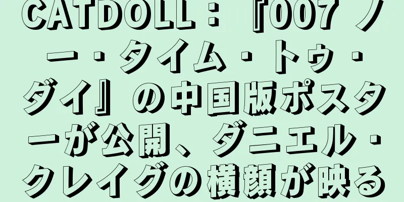 CATDOLL：『007 ノー・タイム・トゥ・ダイ』の中国版ポスターが公開、ダニエル・クレイグの横顔が映る