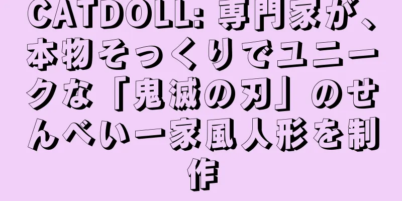 CATDOLL: 専門家が、本物そっくりでユニークな「鬼滅の刃」のせんべい一家風人形を制作