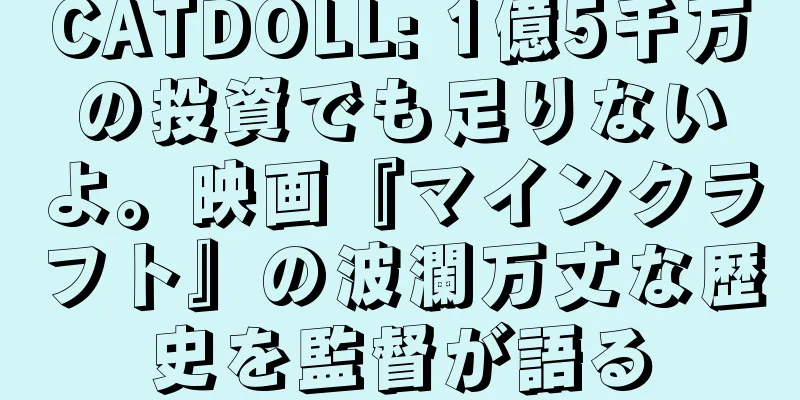 CATDOLL: 1億5千万の投資でも足りないよ。映画『マインクラフト』の波瀾万丈な歴史を監督が語る