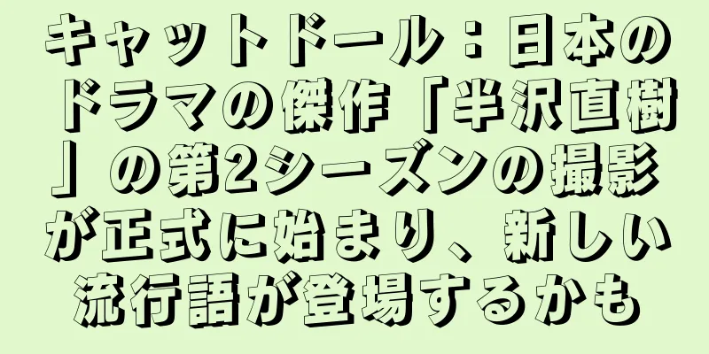 キャットドール：日本のドラマの傑作「半沢直樹」の第2シーズンの撮影が正式に始まり、新しい流行語が登場するかも