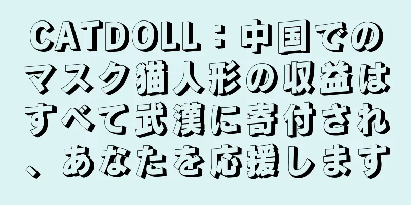 CATDOLL：中国でのマスク猫人形の収益はすべて武漢に寄付され、あなたを応援します