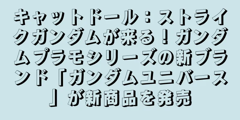 キャットドール：ストライクガンダムが来る！ガンダムプラモシリーズの新ブランド「ガンダムユニバース」が新商品を発売