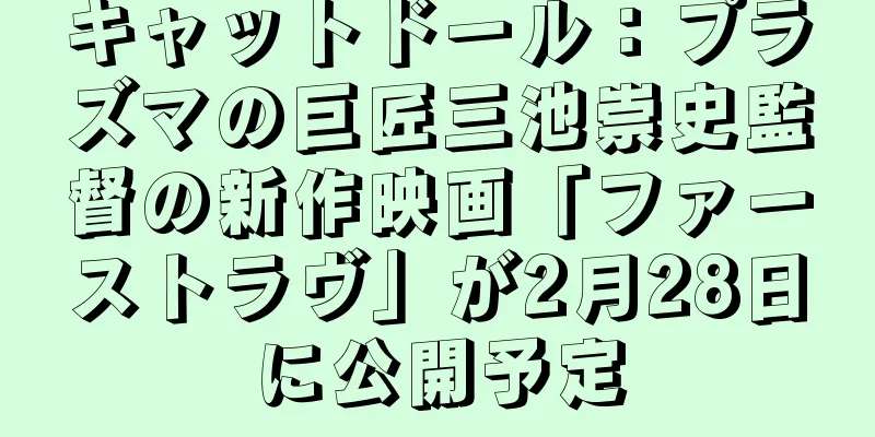 キャットドール：プラズマの巨匠三池崇史監督の新作映画「ファーストラヴ」が2月28日に公開予定