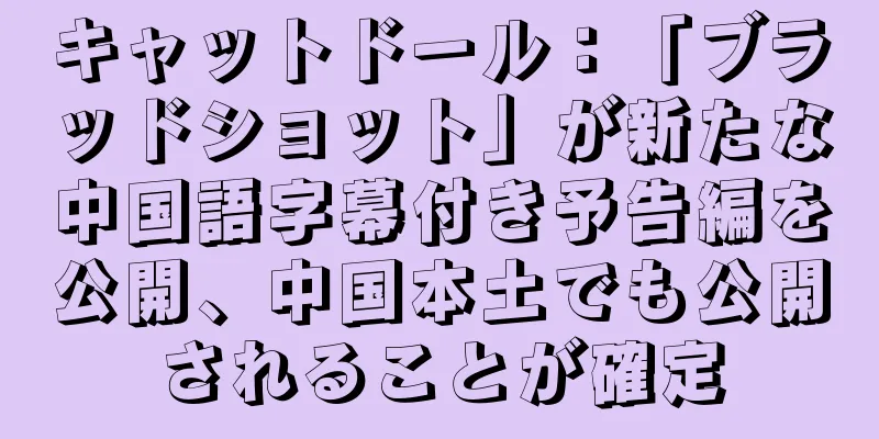 キャットドール：「ブラッドショット」が新たな中国語字幕付き予告編を公開、中国本土でも公開されることが確定