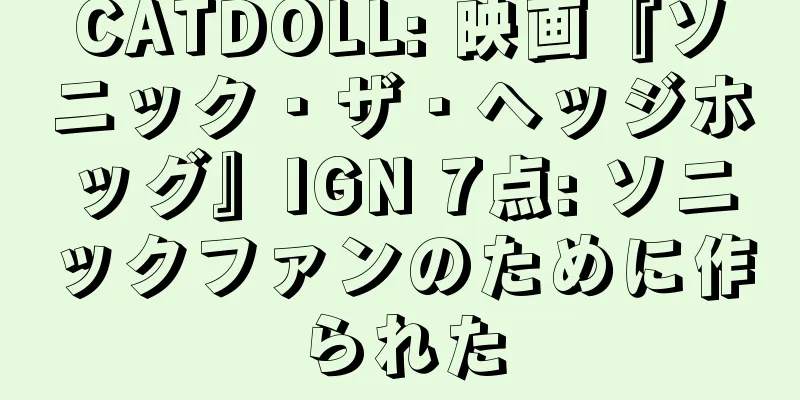 CATDOLL: 映画『ソニック・ザ・ヘッジホッグ』IGN 7点: ソニックファンのために作られた