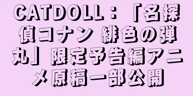 CATDOLL：「名探偵コナン 緋色の弾丸」限定予告編アニメ原稿一部公開
