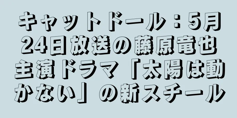 キャットドール：5月24日放送の藤原竜也主演ドラマ「太陽は動かない」の新スチール