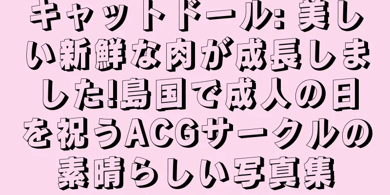 キャットドール: 美しい新鮮な肉が成長しました!島国で成人の日を祝うACGサークルの素晴らしい写真集