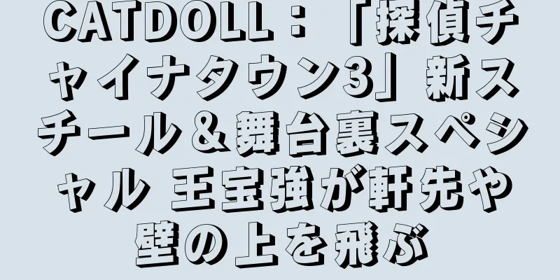 CATDOLL：「探偵チャイナタウン3」新スチール＆舞台裏スペシャル 王宝強が軒先や壁の上を飛ぶ