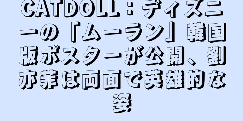 CATDOLL：ディズニーの「ムーラン」韓国版ポスターが公開、劉亦菲は両面で英雄的な姿