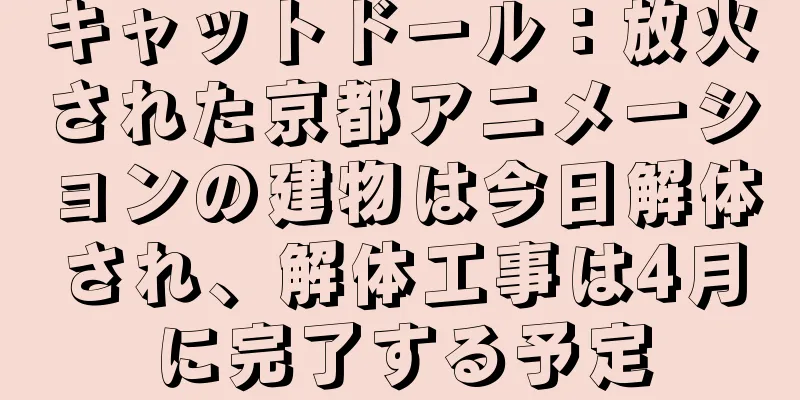 キャットドール：放火された京都アニメーションの建物は今日解体され、解体工事は4月に完了する予定