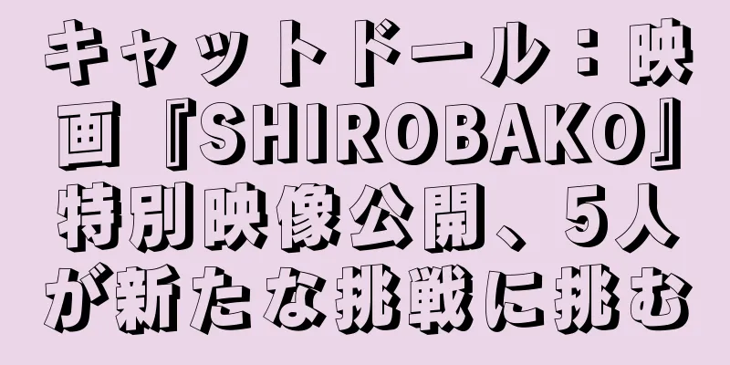 キャットドール：映画『SHIROBAKO』特別映像公開、5人が新たな挑戦に挑む