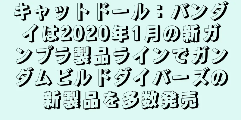 キャットドール：バンダイは2020年1月の新ガンプラ製品ラインでガンダムビルドダイバーズの新製品を多数発売
