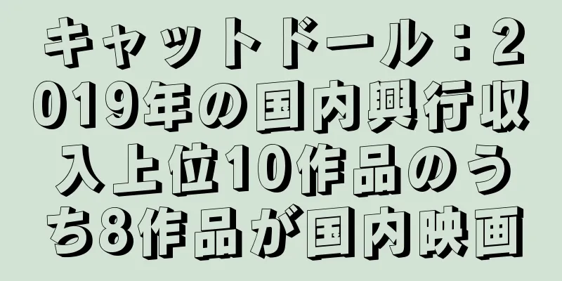キャットドール：2019年の国内興行収入上位10作品のうち8作品が国内映画