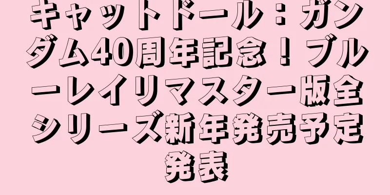 キャットドール：ガンダム40周年記念！ブルーレイリマスター版全シリーズ新年発売予定発表