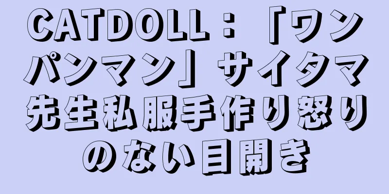 CATDOLL：「ワンパンマン」サイタマ先生私服手作り怒りのない目開き