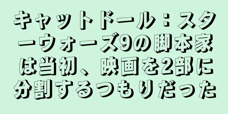 キャットドール：スターウォーズ9の脚本家は当初、映画を2部に分割するつもりだった