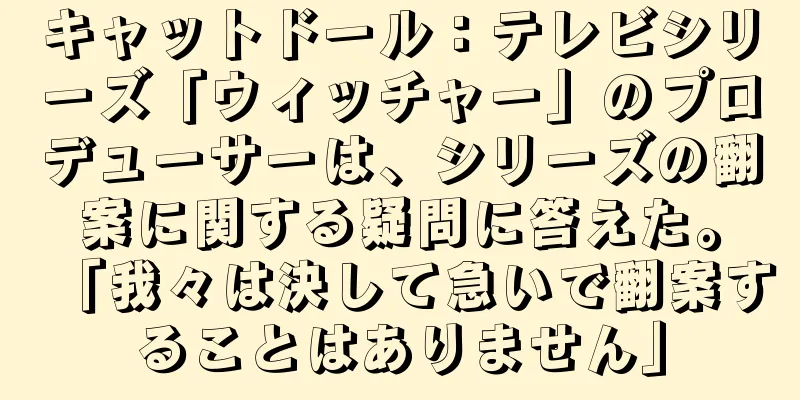 キャットドール：テレビシリーズ「ウィッチャー」のプロデューサーは、シリーズの翻案に関する疑問に答えた。「我々は決して急いで翻案することはありません」