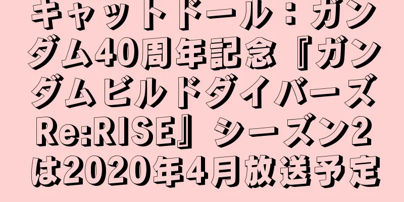 キャットドール：ガンダム40周年記念『ガンダムビルドダイバーズRe:RISE』シーズン2は2020年4月放送予定