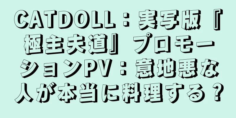 CATDOLL：実写版『極主夫道』プロモーションPV：意地悪な人が本当に料理する？
