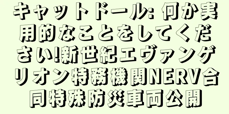 キャットドール: 何か実用的なことをしてください!新世紀エヴァンゲリオン特務機関NERV合同特殊防災車両公開