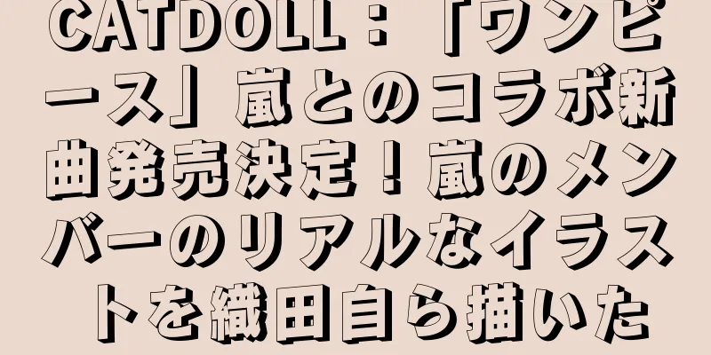 CATDOLL：「ワンピース」嵐とのコラボ新曲発売決定！嵐のメンバーのリアルなイラストを織田自ら描いた