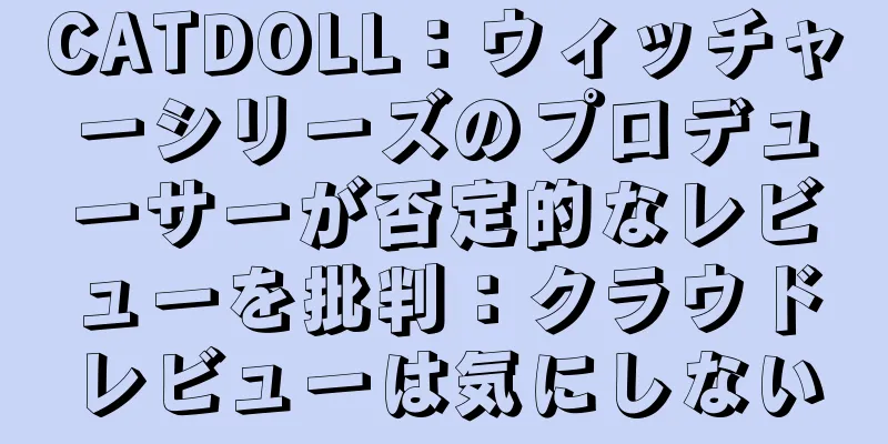 CATDOLL：ウィッチャーシリーズのプロデューサーが否定的なレビューを批判：クラウドレビューは気にしない