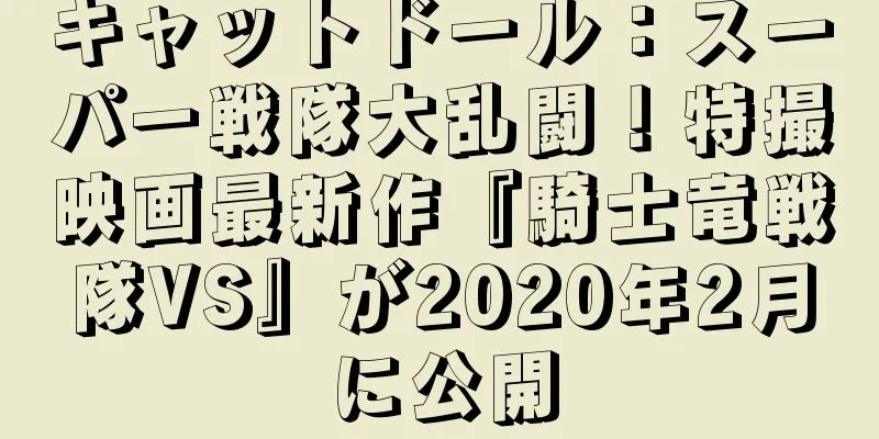 キャットドール：スーパー戦隊大乱闘！特撮映画最新作『騎士竜戦隊VS』が2020年2月に公開