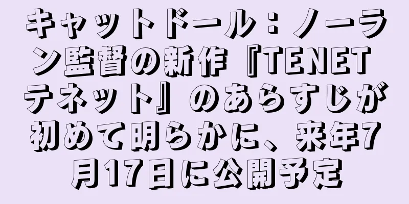 キャットドール：ノーラン監督の新作『TENET テネット』のあらすじが初めて明らかに、来年7月17日に公開予定